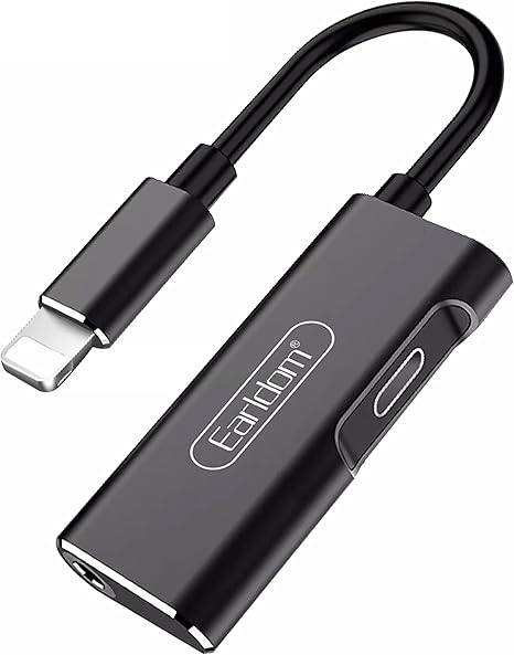 Earldom 2-in-1 Lightning Adapter to Lightning Charger and AUX 3.5mm - Saif Al Najmi Kw